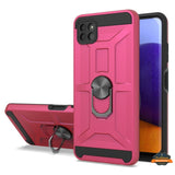 For Samsung Galaxy A03s (2022) Hybrid Ring Stand [360° Rotatable Ring Holder Magnetic Kickstand] Armor Shockproof Rubber TPU Hard  Phone Case Cover