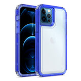 For Apple iPhone 13 (6.1") Heavy Duty Rugged 3 in 1 Hybrid Shockproof Full Body Bumper Durable [Military Grade] Transparent Protective  Phone Case Cover