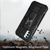 For Samsung Galaxy A13 5G Hybrid Magnetic Slide Ring Stand fit Car Mount Grip Holder Heavy Duty Rugged Military Grade  Phone Case Cover