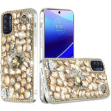 For Motorola Moto G Stylus 5G 2022 Bling Clear Crystal 3D Full Diamonds Luxury Sparkle Transparent Rhinestone Hybrid  Phone Case Cover