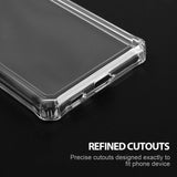 For Samsung Galaxy S23 /Plus /Ultra Air Armor Designed Transparent Hybrid Shock-Absorbing Corners Soft TPU + Hard Frame  Phone Case Cover