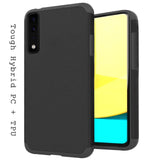 For Samsung Galaxy A73 5G Slim Corner Protection Shock Absorption Hybrid Dual Layer Hard TPU Rubber Armor Defender Black Phone Case Cover