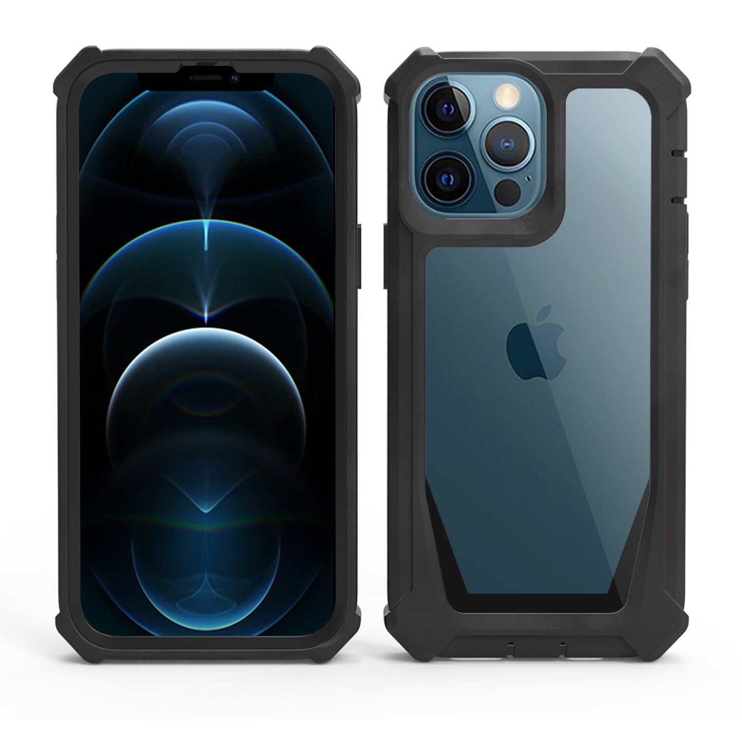 For Apple iPhone 14 /Plus Pro Max Tough Shockproof Ultimate Hybrid Full-Body Rugged Bumper Frame Clear Back Hard  Phone Case Cover