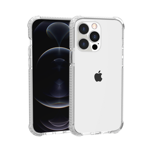 For Apple iPhone SE 3 (2022) SE/8/7 Slim Hybrid Transparent Rubber Gummy Gel Hard PC Silicone TPU Color Bumper Frame Clear / White Phone Case Cover