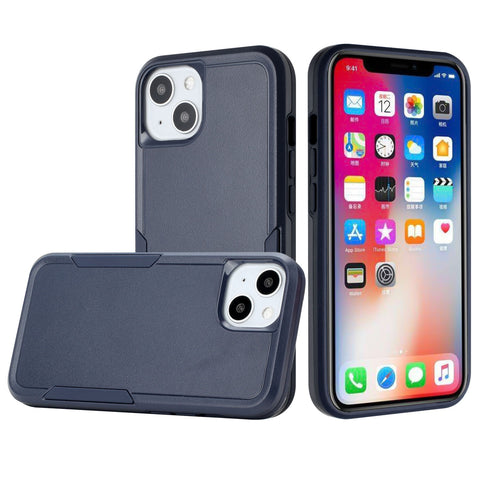 For Apple iPhone 11 (6.1") Hybrid Rugged Hard Shockproof Drop-Proof with 3 Layer Protection, Military Grade Heavy-Duty Blue Phone Case Cover