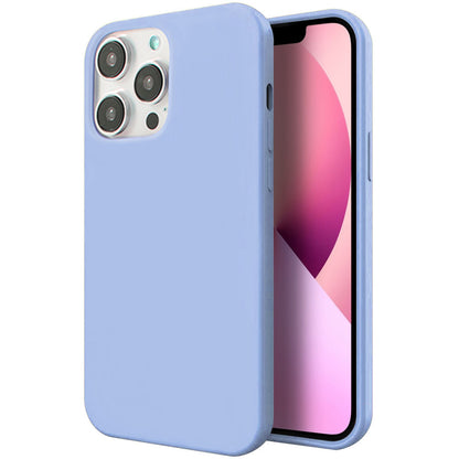 For Apple iPhone 14 /Plus Pro Max Liquid Silicone Hybrid Gel Soft Rubber with Microfiber Lining Shockproof Flexible TPU Anti-Drop  Phone Case Cover
