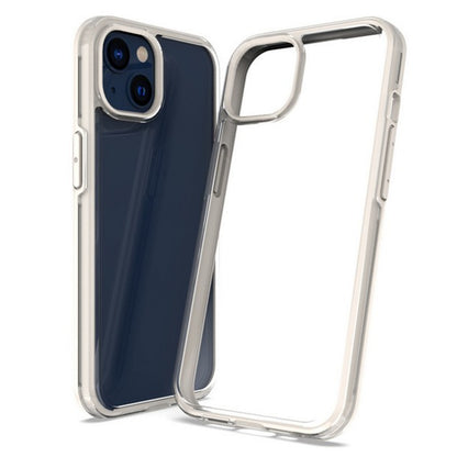 For Apple iPhone 14 /Plus Pro Max Transparent Back Hybrid Shockproof Protection Color TPU Frame Hard PC Slim  Phone Case Cover