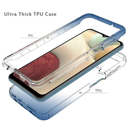 For Motorola Moto G Stylus 5G 2022 Dual Layer Hybrid Clear Gradient Two Tone Transparent Shockproof TPU Hard PC Frame  Phone Case Cover