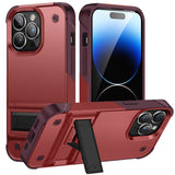 For Apple iPhone 13 Pro Max (6.7") Hybrid Stand Military Grade Anti Drop Protection Built-in Kickstand Hard PC TPU Armor  Phone Case Cover