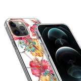 For Apple iPhone SE 3 (2022) SE/8/7 Fashion Art Floral IMD Design Beautiful Flower Pattern Hybrid Hard PC Rubber TPU Slim  Phone Case Cover