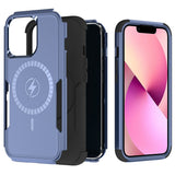 For Apple iPhone 13 /6.1" Hybrid Heavy Duty Cases Compatible with MagSafe Drop Protective Tough Rugged Slim Shockproof  Phone Case Cover
