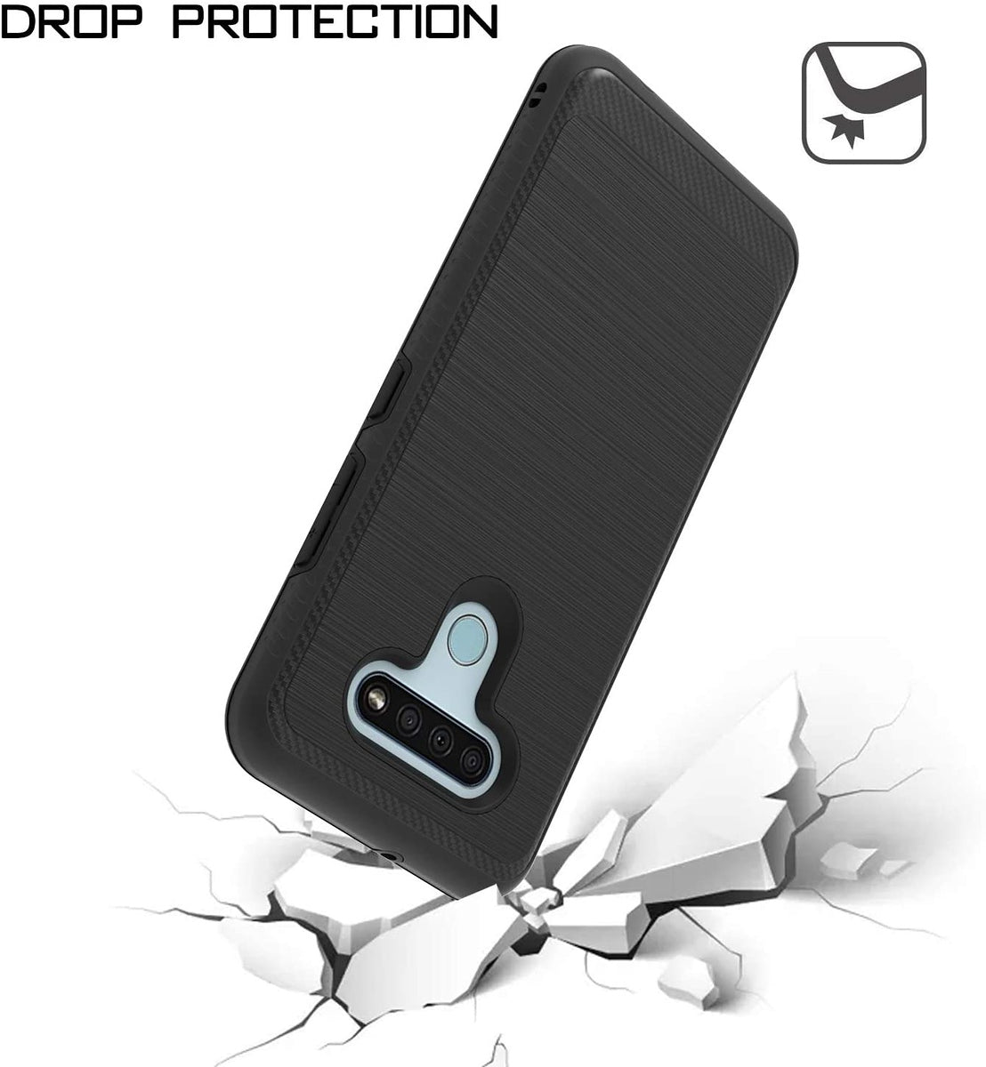 For Motorola Moto G Stylus 2022 4G Armor Brushed Texture Rugged Carbon Fiber Design Shockproof Dual Layers Hard PC  Phone Case Cover