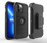 For Samsung Galaxy S22+ Plus Combo 3in1 Holster Heavy Duty Rugged with Swivel Belt Clip and Kickstand Black Phone Case Cover
