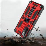 For Apple iPhone 13 (6.1")Heavy Duty Stand Hybrid Shockproof [Military Grade] Rugged Protective with Built-in Kickstand Fit Magnetic Car Mount  Phone Case Cover