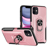 For Apple iPhone 12 /Pro Max Military Grade Hybrid Heavy Duty 2 in 1 Protective Hard PC Silicone with Ring Stand Holder  Phone Case Cover