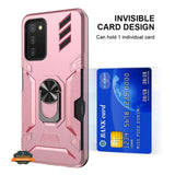 For Motorola Moto G Pure /Moto G Power 2022 Invisible Wallet Credit Card ID Holder Ring Stand Kickstand Shockproof Hybrid  Phone Case Cover