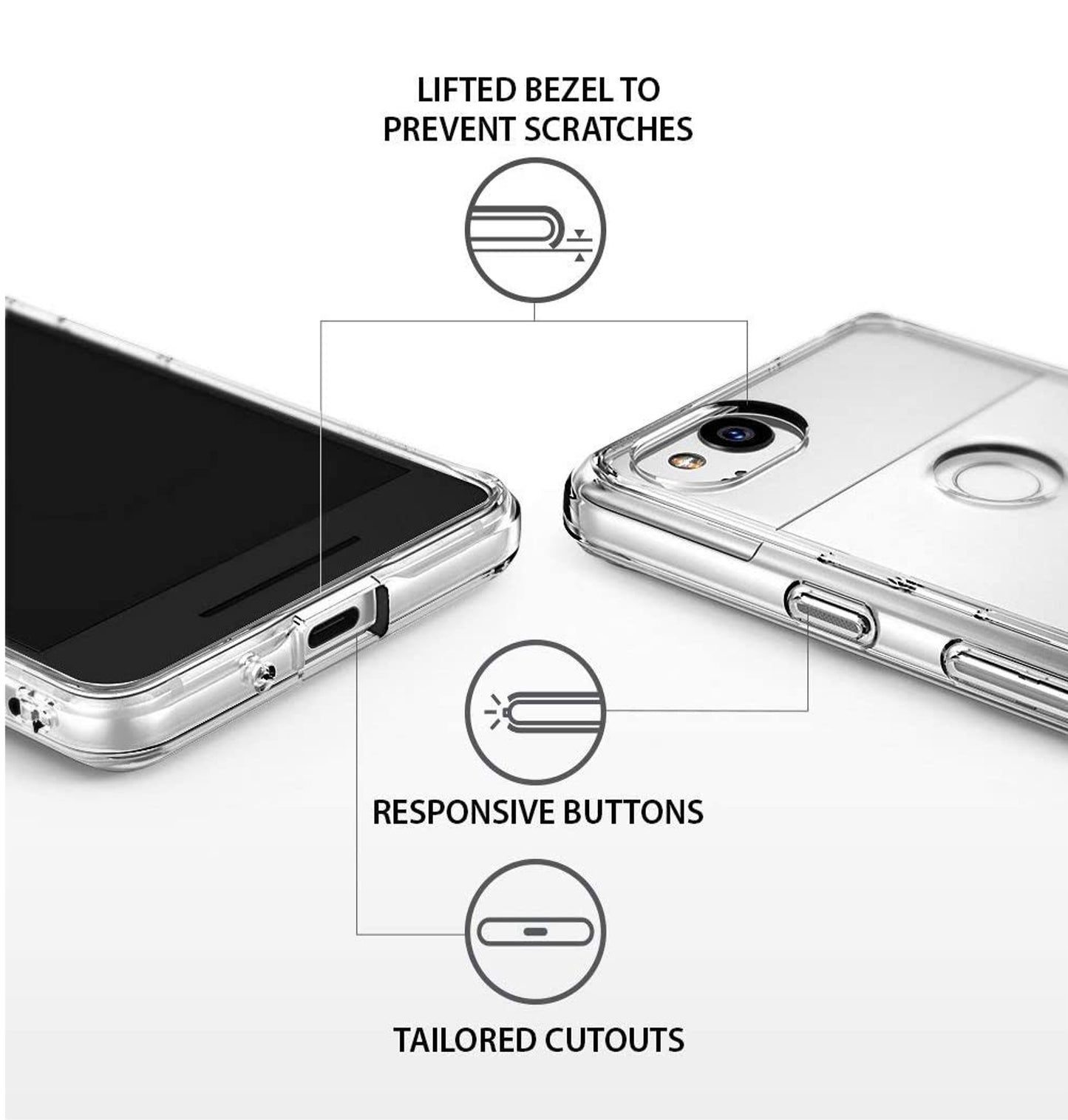 For Apple iPhone 14 /Pro Max Slim Frame Shockptoof Hybrid Rubber Silicone Gummy TPU Clear Hard Back  Phone Case Cover