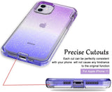 For Apple iPhone 13 Pro Max Mini Clear Gradient Glitter Bling Sparkly Hybrid Hard PC Soft TPU Bumper and Front Frame Drop Protective  Phone Case Cover
