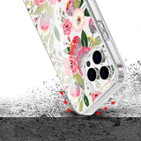For Samsung Galaxy S22+ Plus Beautiful Laser Clear Bling Glitter Design Pattern Hybrid Gummy Hard PC and TPU Shockproof  Phone Case Cover