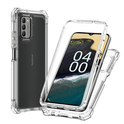 For Nokia C100 Hybrid 2in1 Front Bumper Frame Cover Square Edge Shockproof TPU + Hard PC Anti-Slip Heavy Duty  Phone Case Cover