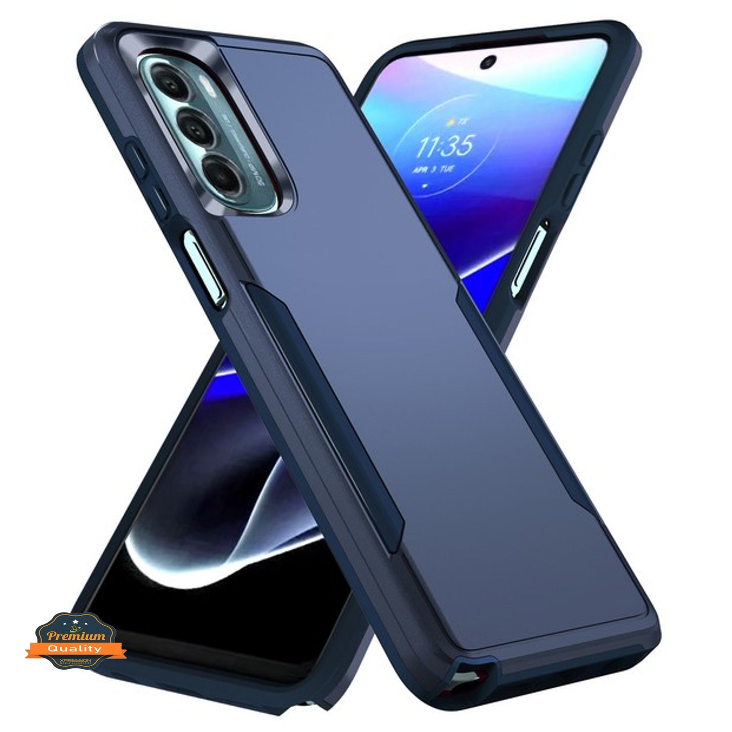 For Motorola Moto G Stylus 2022 4G Hybrid Bumper Rugged Dual Layer Heavy-Duty Military-Grade Rugged TPU Protective  Phone Case Cover
