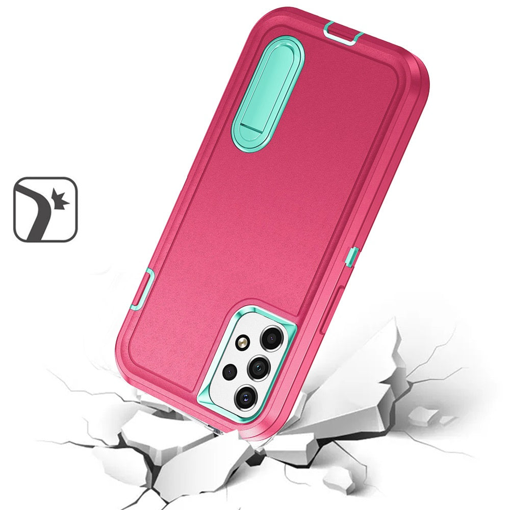 For Apple iPhone 14 Pro Max (6.7") Hybrid 3 Layers Hard Shockproof with Kickstand Heavy Duty TPU Rubber Anti-Drop  Phone Case Cover
