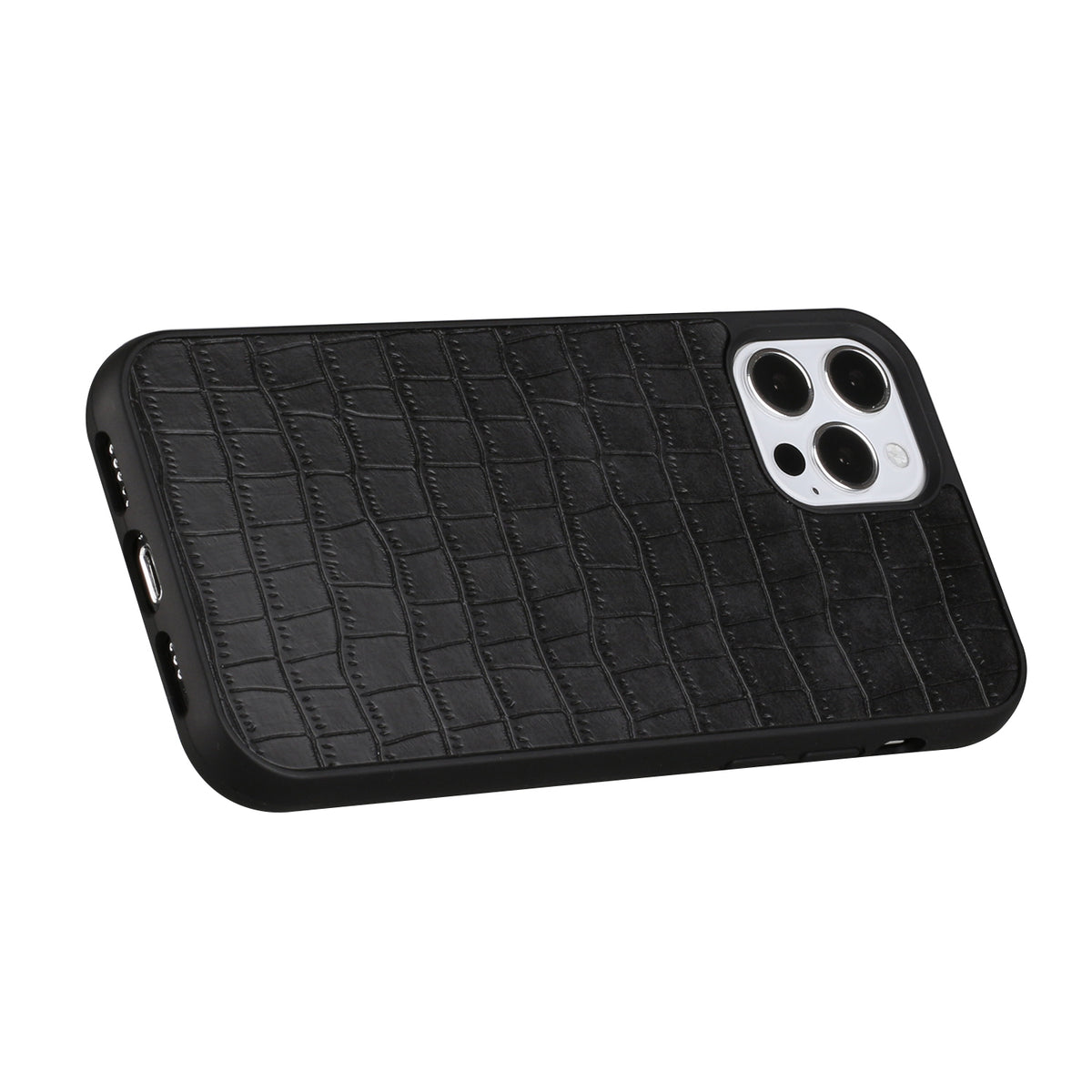 For Apple iPhone 14 Pro Max (6.7") Ultra Slim PU Leather Crocodile Flip Snap On Hybrid Shockproof TPU Hard Shell Durable  Phone Case Cover
