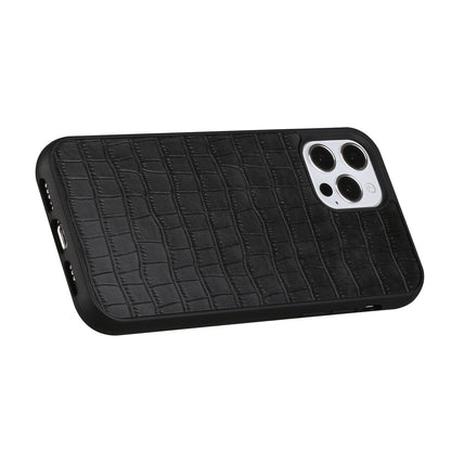 For Apple iPhone 14 Pro Max (6.7") Ultra Slim PU Leather Crocodile Flip Snap On Hybrid Shockproof TPU Hard Shell Durable  Phone Case Cover