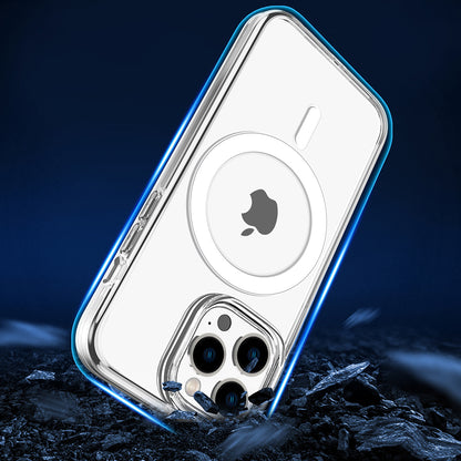 For Apple iPhone 14 /Plus Pro Max Transparent Thick Hybrid Hard PC Shell & Soft TPU Shockproof Compatible with MagSafe  Phone Case Cover