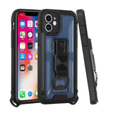 For Apple iPhone 13 Pro (6.1") Heavy Duty Military Grade Rugged Hybrid with Magnetic Kickstand, Carabiner, Bottle Beer Opener Shockproof  Phone Case Cover