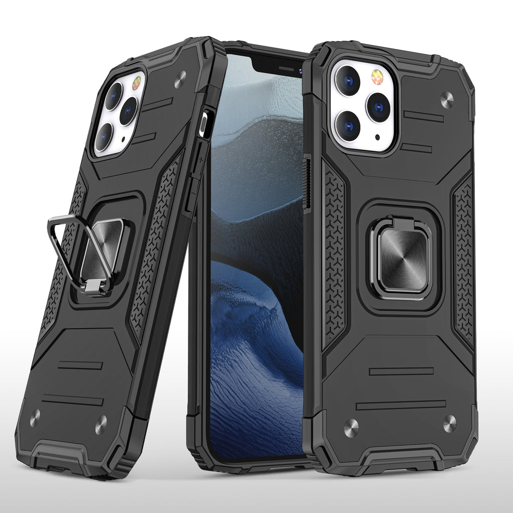 For Apple iPhone 8 Plus/7 Plus/6 6S Plus Hybrid with Ring Holder Kickstand Shockproof Heavy-Duty Durable Hard Rugged  Phone Case Cover
