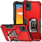 For TCL ION Z Hybrid Armor Cases with Magnetic Ring Holder Stand Kickstand Heavy Duty Rugged Drop Silicone Shockproof  Phone Case Cover