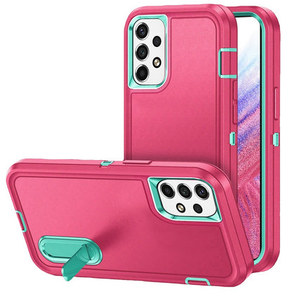 For Apple iPhone 14 Pro (6.1") Hybrid 3 Layers Hard 3in1 Shockproof with Kickstand Heavy Duty TPU Rubber Anti-Drop  Phone Case Cover