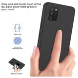 For Cricket Debut Ultra Slim Flexible TPU Hybrid [Matte Finish Coating] Shock Absorbing Rubber Silicone Gummy Protection Black Phone Case Cover