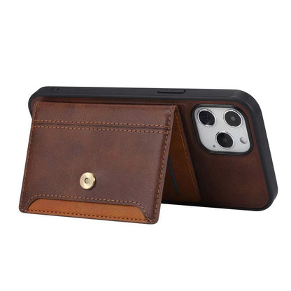 For Apple iPhone 14 /Plus Pro Max Leather Wallet Case Multi Card Slim Hybrid Pouch with 5 Credit Card & ID Slots Stand Flip  Phone Case Cover