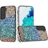 For Samsung Galaxy A53 5G Rhinestone Sparkling Rainbow Gradual Glitter Full Diamond Bling Protective Hybrid Rugged Slim  Phone Case Cover