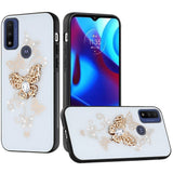 For Motorola Moto G Power 2022 3D Diamond Bling Sparkly Glitter Ornaments Engraving Hybrid Armor Rugged Metal Fashion  Phone Case Cover