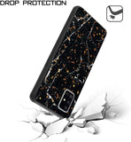 For Samsung Galaxy A53 5G Marble Fashion Stone Stylish Flake Glitter Bling Hybrid Slim Glossy TPU Rubber Hard Protection  Phone Case Cover