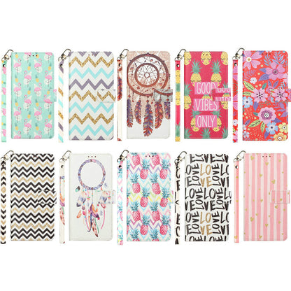 For Motorola Edge+ 2022 /Edge Plus Design Wallet Case ID Money Credit Card Holder Leather Pocket Flip Pouch & Strap  Phone Case Cover