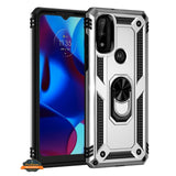 For Motorola Moto G Pure Shockproof Hybrid Dual Layer PC + TPU with Ring Stand Metal Kickstand Heavy Duty Armor Shell  Phone Case Cover