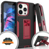 For Apple iPhone 13 /13 Mini/ 13 Pro/ 13 Pro Max Military Grade Full-Body Rugged with Kickstand Hybrid Heavy Duty Support Car Mount Holder  Phone Case Cover