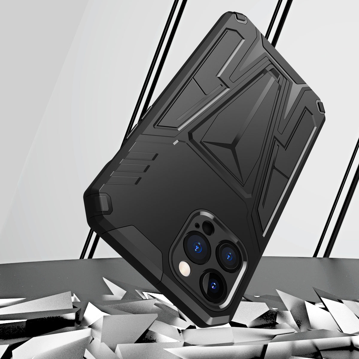 For Apple iPhone 14 /Plus Pro Max Heavy Duty Protection Hybrid Kickstand Rugged Shockproof Military Grade Dual Layer  Phone Case Cover