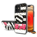 For Samsung Galaxy A32 5G Elegant Pattern Design Bling Glitter Hybrid Cases with Ring Stand Pop Up Finger Holder Kickstand  Phone Case Cover
