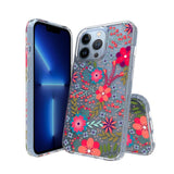 For Samsung Galaxy S22 Ultra Floral Patterns Design Transparent TPU Silicone Shock Absorption Bumper Slim Hard Back  Phone Case Cover
