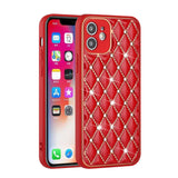 For Apple iPhone 11/12/13 Pro Max Diamonds Rhinestone Thick TPU Shiny Bling Glitter Protective Hybrid Rubber Frame  Phone Case Cover