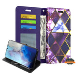 For Samsung Galaxy A03S Wallet PU Leather Pouch with Credit Card Slots ID Money Pocket, Stand & Strap Flip Dual Layers Protective  Phone Case Cover