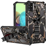 For Samsung Galaxy A71 5G Heavy Duty Hybrid Camouflage [Military Grade] Rugged Protective Fit Magnetic Car Mount Stand  Phone Case Cover
