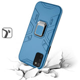 For Samsung Galaxy A03S Slim Thin Rugged Shockproof Hybrid with Magnetic Ring Stand Holder Hard PC Silicone TPU Rubber  Phone Case Cover