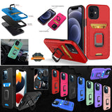 For Motorola Moto G 5G 2022 Wallet Case with Credit Card Slot Holder & Magnetic Stand Kickstand Ring Heavy Duty Hybrid  Phone Case Cover