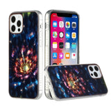 For Apple iPhone 12 /12 Pro (6.1") Colorful Holographic 3D Effect Electroplated Design Hybrid Slim TPU Armor  Phone Case Cover